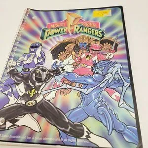 Toys | Mighty Morphin Power Rangers Theme Note Book Paper Saban Ent ...